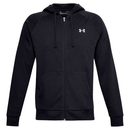 Front - Under Armour Mens Rival Fleece Full Zip Hoodie