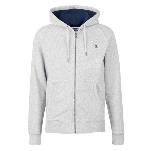 Front - Timberland Mens Cotton Blend Lightweight Raglan Full Zip Hoodie