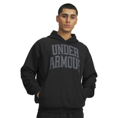 Front - Under Armour Mens Rival Lightweight Relaxed Fit Hoodie