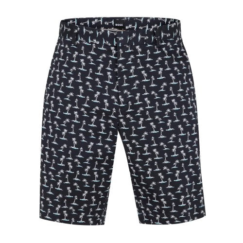 Front - Boss Mens All-Over Print Chino Shorts