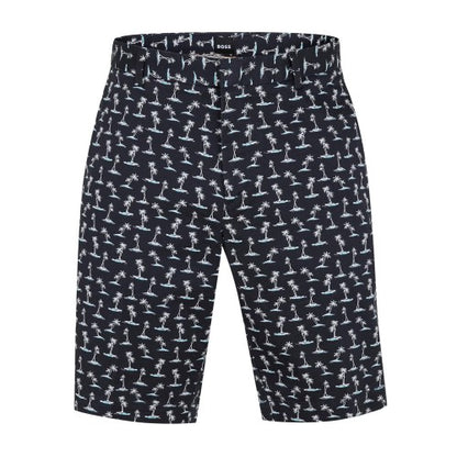 Front - Boss Mens All-Over Print Chino Shorts