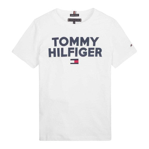 Front - Tommy Hilfiger Boys Corp Logo T-Shirt