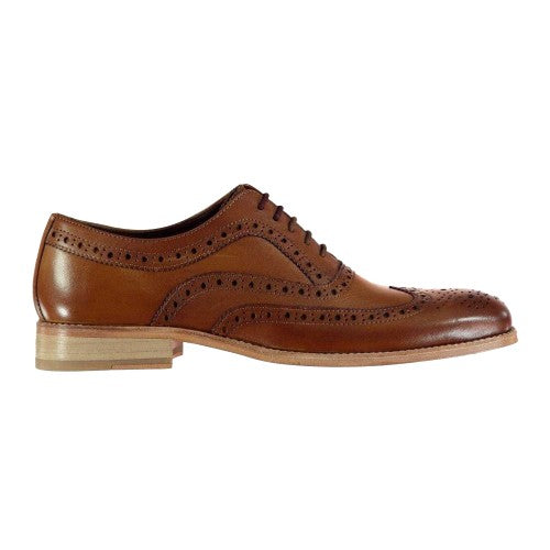 Front - Firetrap Mens Blackseal Somerset Leather Brogues