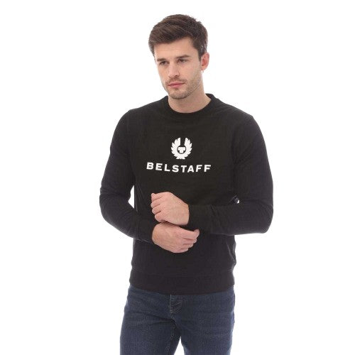 Front - Belstaff Mens Signature Relaxed Fit Sweatshirt
