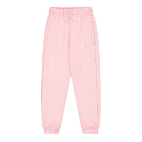 Front - Off White Childrens/Kids Plain Jogging Bottoms