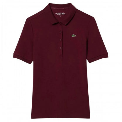 Front - Lacoste Womens/Ladies Stretch Slim Golf Polo Shirt