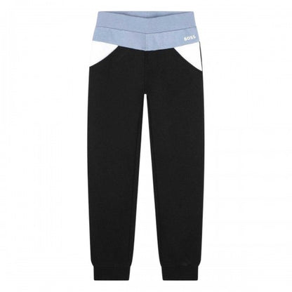Front - Boss Childrens/Kids Colour Block Regular Jogging Bottoms