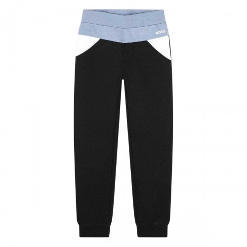 Front - Boss Childrens/Kids Colour Block Regular Jogging Bottoms