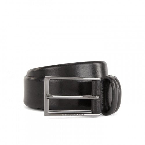 Front - Boss Mens Carmello Plain Leather Belt