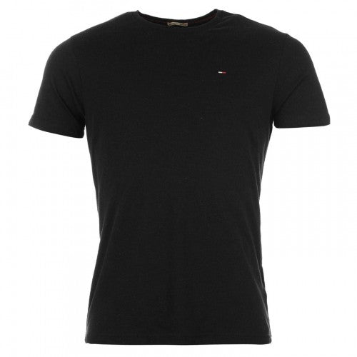 Front - Tommy Jeans Mens Embroidered Logo Loose T-Shirt
