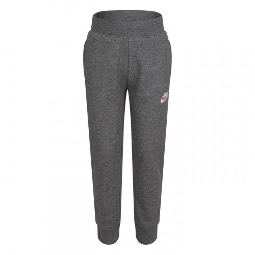 Front - Nike Girls Fleece Logo Jogging Bottoms