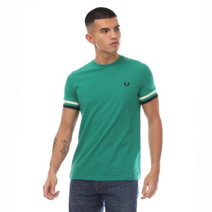Front - Fred Perry Mens Bold Pique Tipped T-Shirt