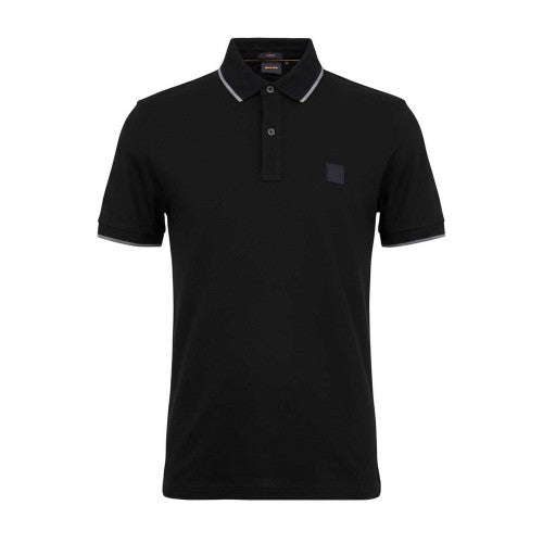 Front - Boss Mens Passertip Pique Short-Sleeved Polo Shirt