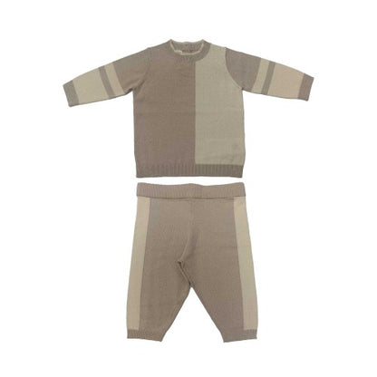 Front - Pretty Green Baby Loungewear Set