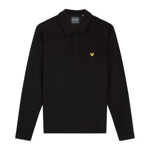 Front - Lyle & Scott Mens Regular Long-Sleeved Polo Shirt