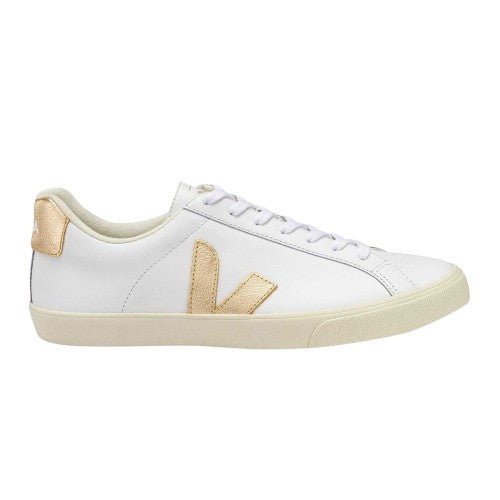 Front - Veja Womens/Ladies Esplar Leather Flat Trainers