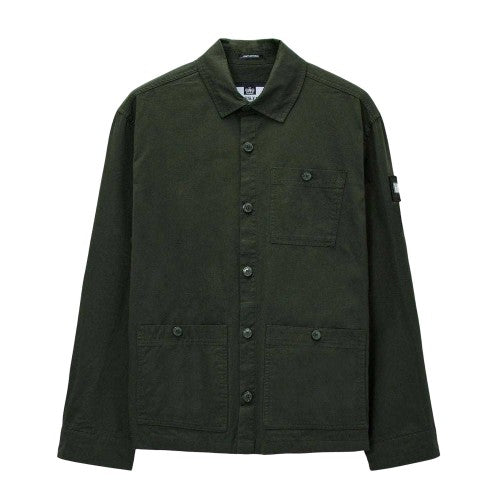 Front - Weekend Offender Mens Hynde Baker Cotton Overshirt