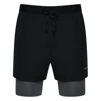 Front - Gym King Mens 2 in 1 Slim Running Shorts