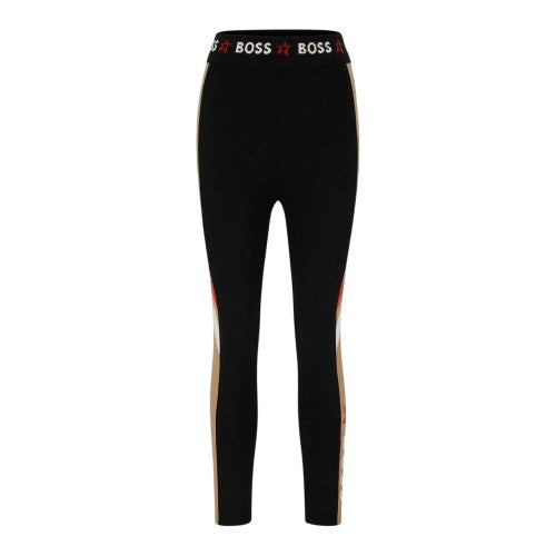 Front - Boss Womens/Ladies Elasticated Colour Block Leggings