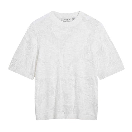 Front - Ted Baker Womens/Ladies Cotton Linen Short-Sleeved T-Shirt