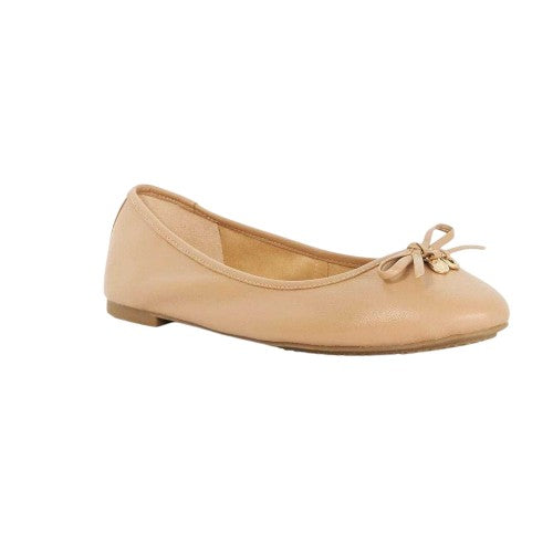 Front - Dune London Womens/Ladies Bow Leather Ballet Flats