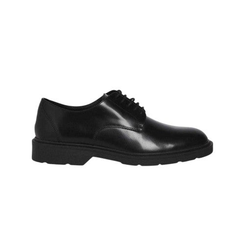 Front - Jack And Jones Mens Leather Low Heel Dress Shoes
