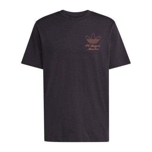 Front - Adidas Mens FC Bayern Munich Cotton Relaxed Fit T-Shirt