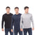 Front - Nicce Mens Julian Long-Sleeved T-Shirt (Pack of 3)