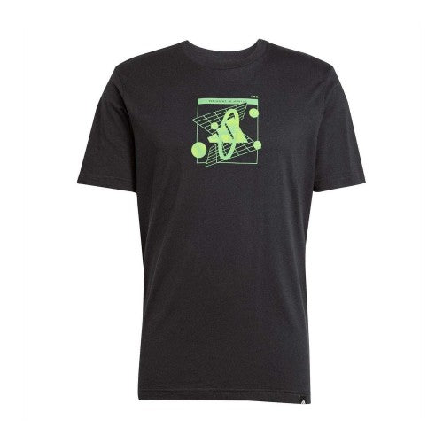 Front - Adidas Mens Geometric Cotton T-Shirt