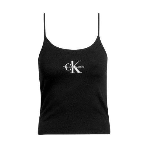 Front - Calvin Klein Womens/Ladies Cotton Blend Spaghetti Strap Tank Top