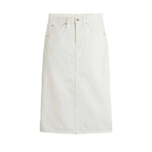 Front - Levis Womens/Ladies Snowing in Denim High Rise Midi Skirt