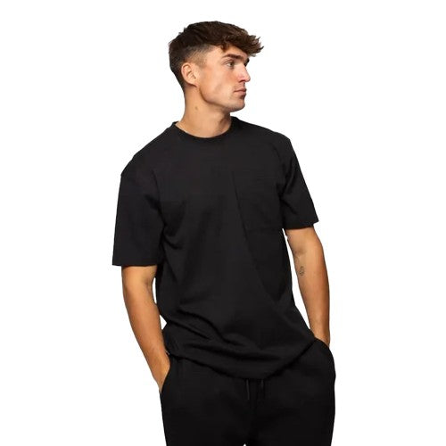 Front - Established Mens Core Unwashed Pocket T-Shirt