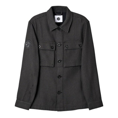 Front - Pretty Green Mens Kilburn Overshirt