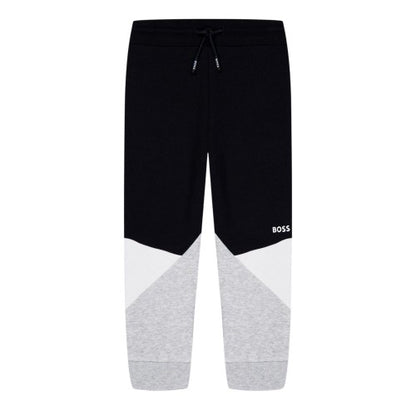 Front - Boss Childrens/Kids Colour Block Regular Joggers