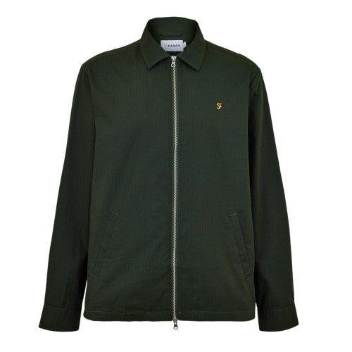 Front - Farah Mens Radley Regular Overshirt