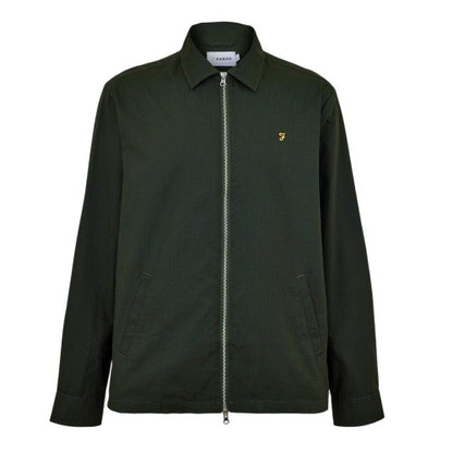 Front - Farah Mens Radley Regular Overshirt