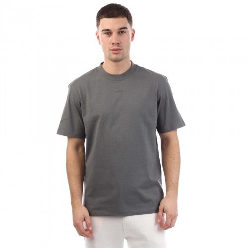 Front - Hugo Mens Dapolino Logo Printed Relaxed Fit T-Shirt
