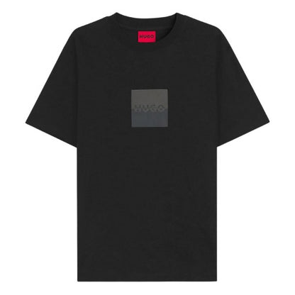 Front - Hugo Mens Split Logo Cotton Jersey T-Shirt