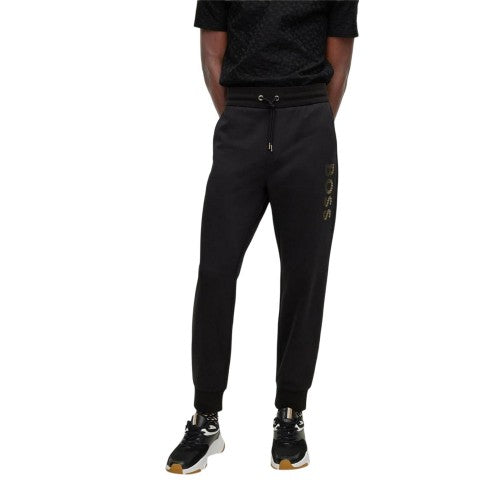 Front - Boss Mens Lamont Vertical Logo Slim Joggers