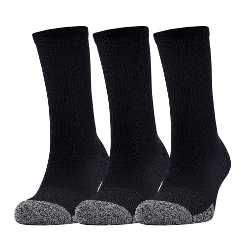 Front - Under Armour Unisex Adult Crew Socks (Pack of 3)