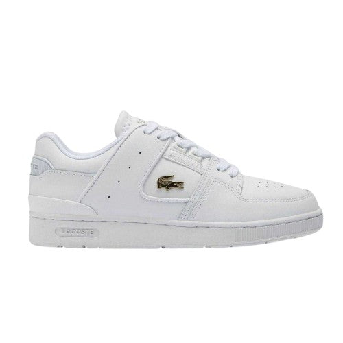 Front - Lacoste Mens Court Cage Leather Trainers