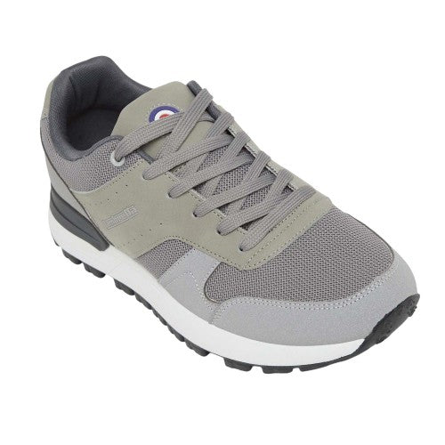 Front - Lambretta Mens Echo 2 Sailor Mesh Low Cut Flat Trainers