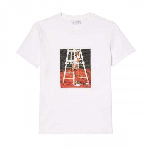 Front - Lacoste Womens/Ladies Printed Piqué T-Shirt