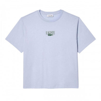 Front - Lacoste Womens/Ladies Printed Cotton Relaxed Fit T-Shirt