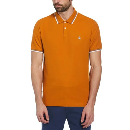 Front - Original Penguin Mens Pique Tipped Polo Shirt