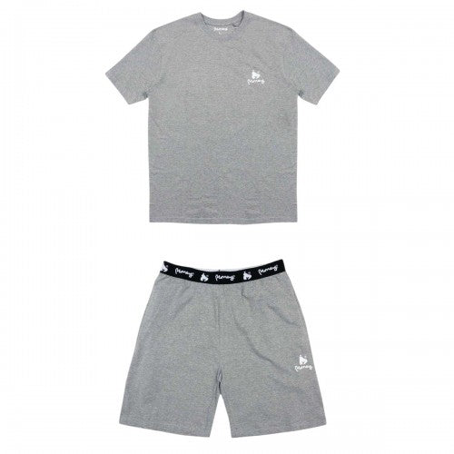 Front - Money Mens Cotton Lounge T-Shirt & Shorts Set