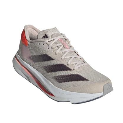 Front - Adidas Womens/Ladies Adizero 3 Stripes Low Cut Running Shoes