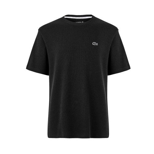 Front - Lacoste Mens Waffle Cotton Blend T-Shirt