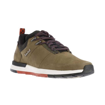 Front - Timberland Mens Field Trekker Leather Hiking Shoes