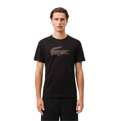 Front - Lacoste Mens Logo Quick Dry Regular T-Shirt